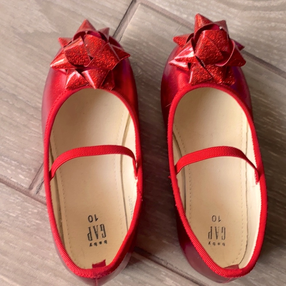 Little Girls Ruby Red Dress Shoes from GAP